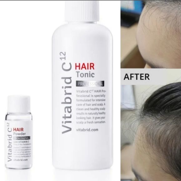 NEW VITABRID C12 Hair Tonic & Powder Set Professional FULL SIZE - Picture 2 of 10